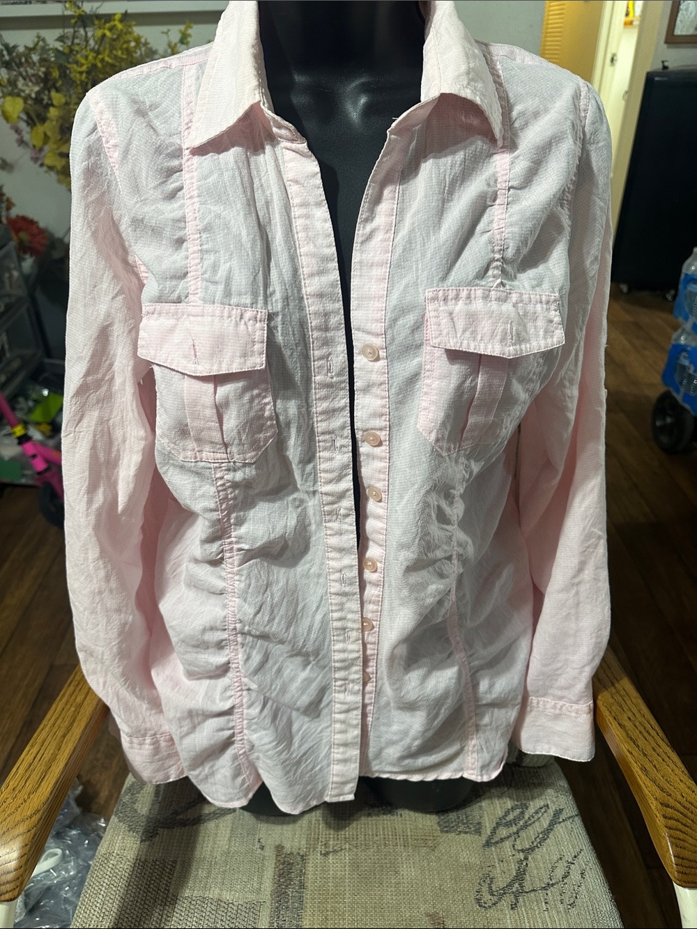 Light Pink Button-Up Shirt